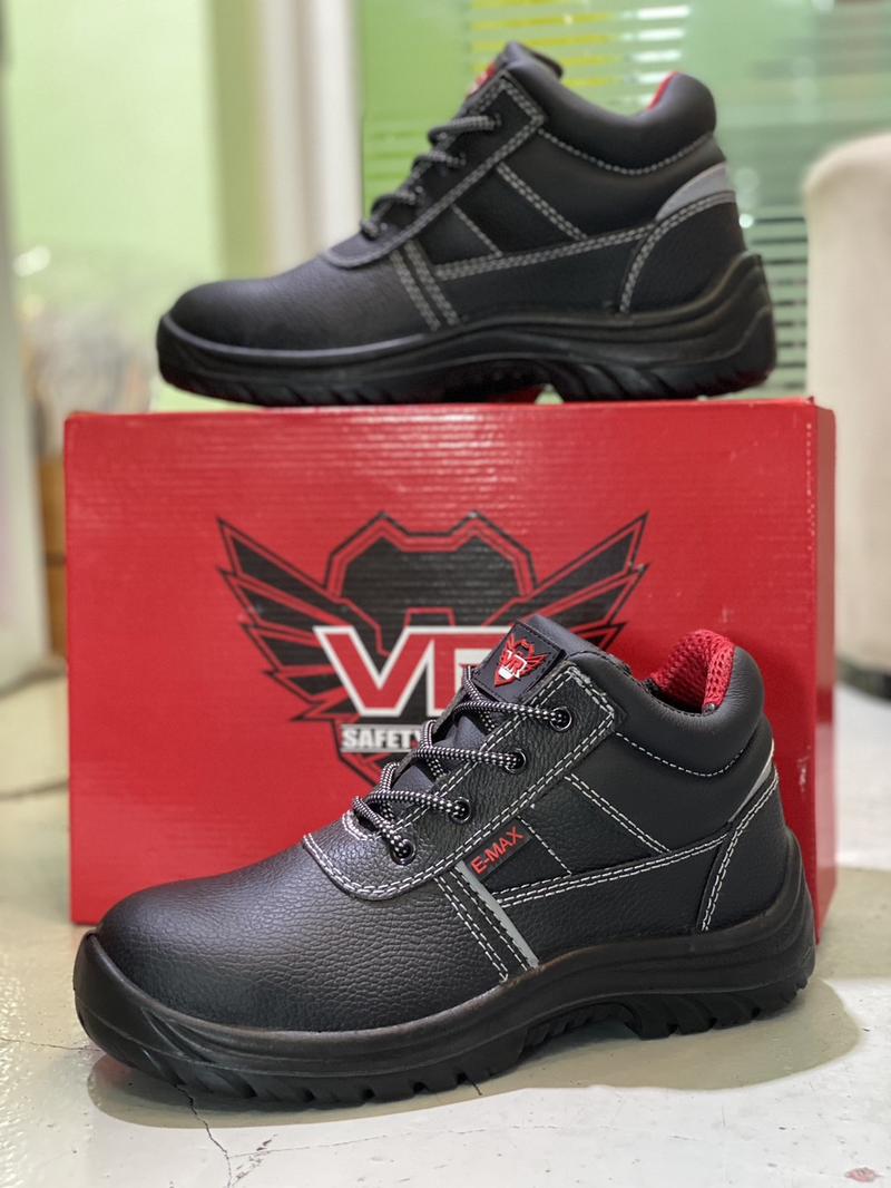 Product Introduction of รองเท้านิรภัยหัวเหล็ก VR Safety หนังแท้ แบบหุ้มข้อ พื้น PU รุ่น E-MAX รองเท้าเซฟตี้ รองเท้า  นิรภัย 13