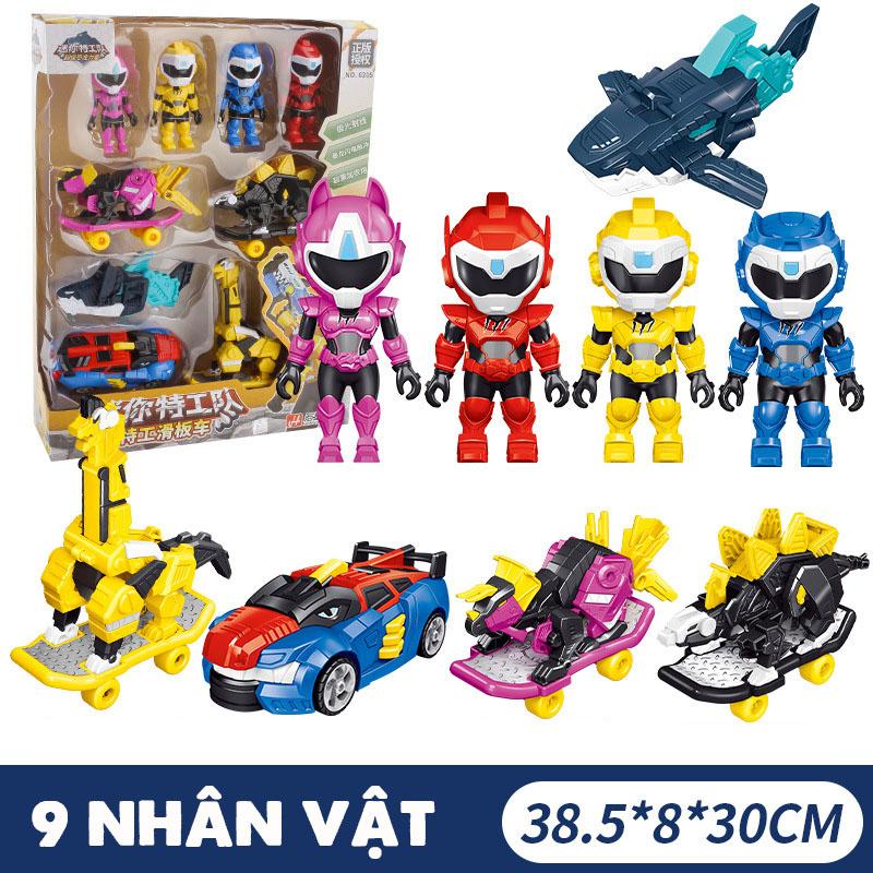 Bộ Đồ Chơi Biệt Đội Siêu Nhân Nhí - Lực Lượng Nhí - Siêu Nhân Khủng Long mẫu mới nhất