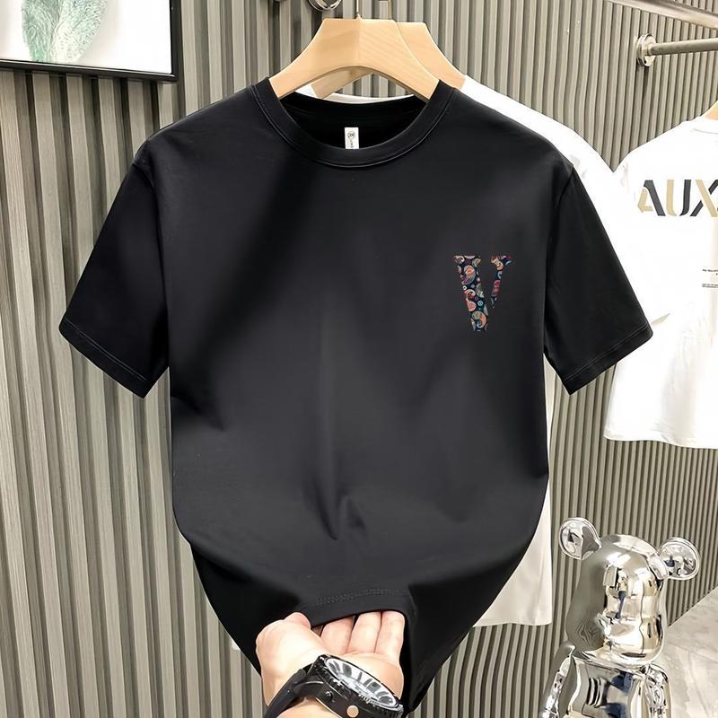 Áo Thun Ngắn Tay Thời Trang Dáng Rộng Thương Hiệu Thời Trang Nam, Áo Thể Thao, Áo Lớp Nền, Áo Ins, Thời Trang Trung Quốc Cùng Phong Cách, Cổ Tròn Phổ Biến, Thích Hợp Cho Mùa Hè, 2025 [Giảm Giá Đặc Biệt Tại Cửa Hàng] 4