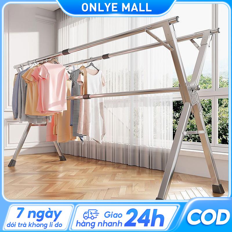 ON Giá phơi quần áo bằng thép không gỉ Sampayan có thể gập lại Giá phơi quần áo trong nhà ngoài trời Sampayan Giá sấy kính thiên văn móc treo tường cho nữ silicon,nước giặt quần áo móc treo quần áo 12h móc treo quần áo móc treo quần áo sau 12h đêm