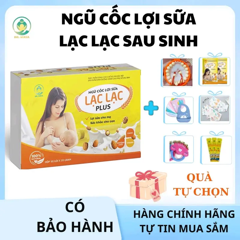 NGŨ CỐC LỢI SỮA LẠC LẠC - THỰC PHẨM BỔ SUNG SỨC KHỎE CHO MẸ SAU SINH (  TẶNG QUÀ) Vitamin 0