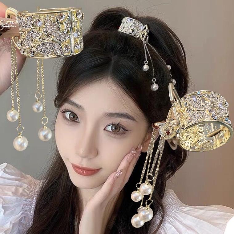 Kẹp Tóc Tua Rua Sang Trọng Phong Cách Nhật Hàn Cho Nữ