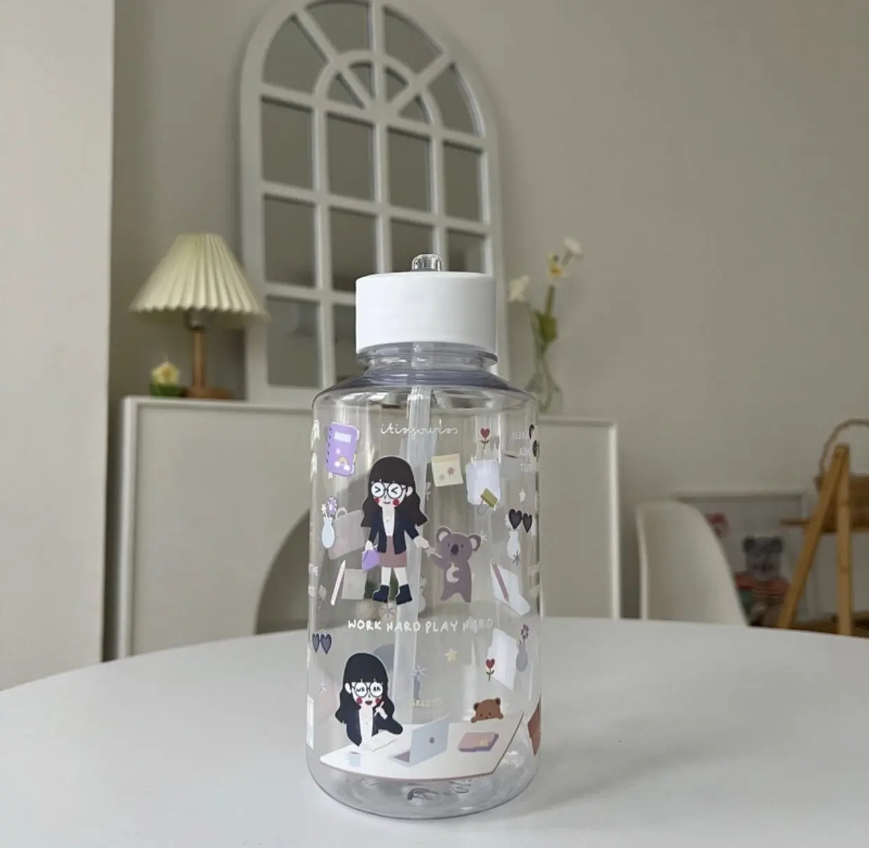ITISYOURSS Slurp Tumbler | Botol Cute Aesthetic | Botol 1.2 L BPA Free | Include Sedotan