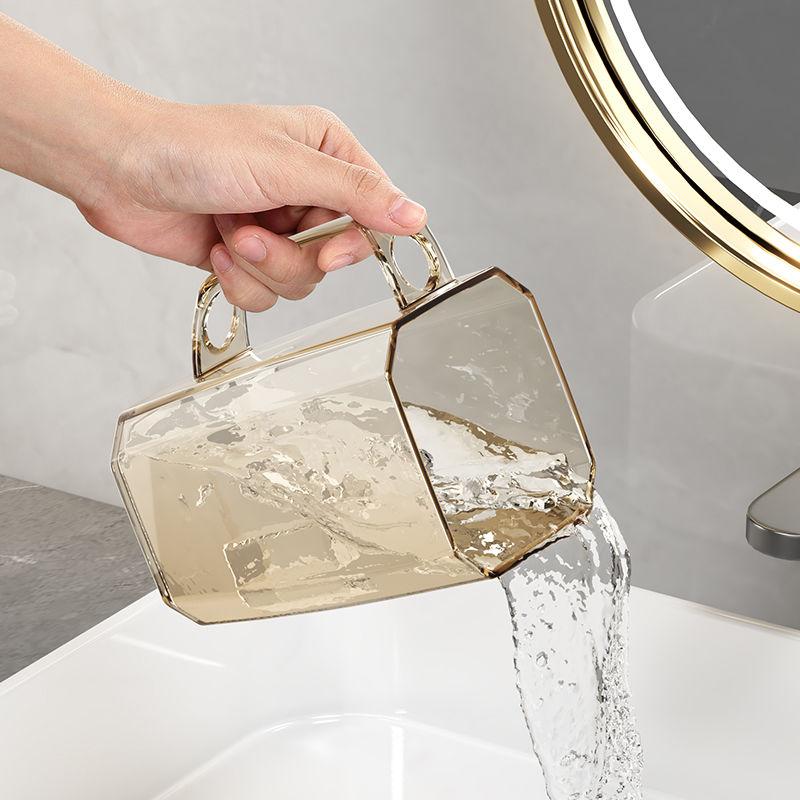 Tooth Cup Gargle Cup Couple Toothbrush Cup Children Washing Cup Household Transparent Good-looking Tooth Mug Tooth Mug Light Luxury 5