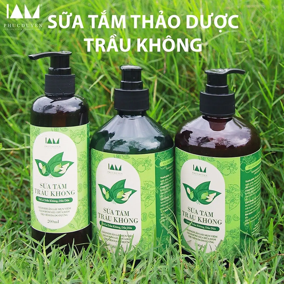Sữa tắm thảo dượċ trầu không, ngăn bệnh ngứa da, vẩy nến, bong tróc da do dị ứng 500ml