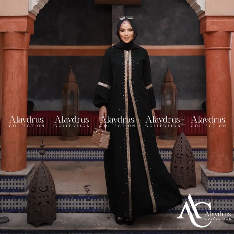 New Abaya Dress Maxi Arab Saudi Bordir Zephy Turki Umroh Dubai Turkey By AlaydrusCollection 824 Alaydrus Collection 2