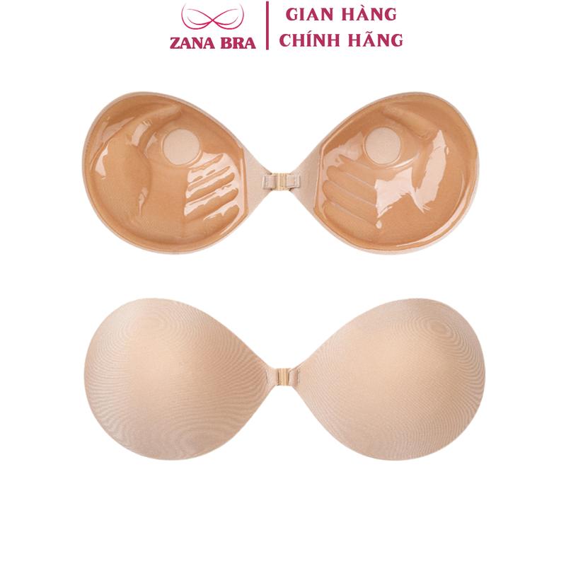 Áo dán ngực Nữ cài trước mút dày - Miếng dán ngực kèm dây trong ZANA BRA D0127 Women Kem mieng  dan caitruoc áo ngực dính phụ kiện áo lót