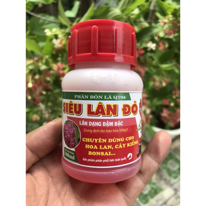 Phân bón lá siêu lân đỏ ra rễ đâm chồi cho lan cây cảnh 100ml