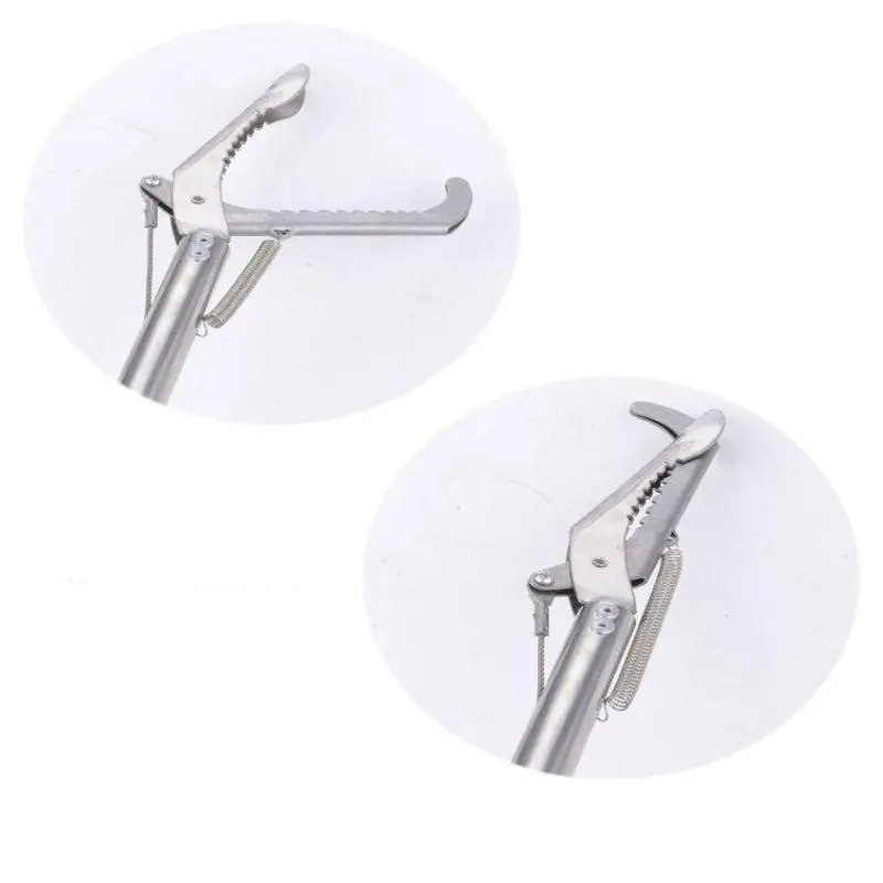 Snake Tongs Stainless Steel 150CM - Alat Penangkap Ular & Sampah, Dilipat Ringkas + Pegas Karet Anti Karat 6
