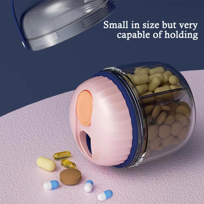 Product Introduction of Portable Rotating Pill Box/ Weekly Pill Case Holder Storage Organizer For Travel/ Large Capacity Medicine Pill Box 26