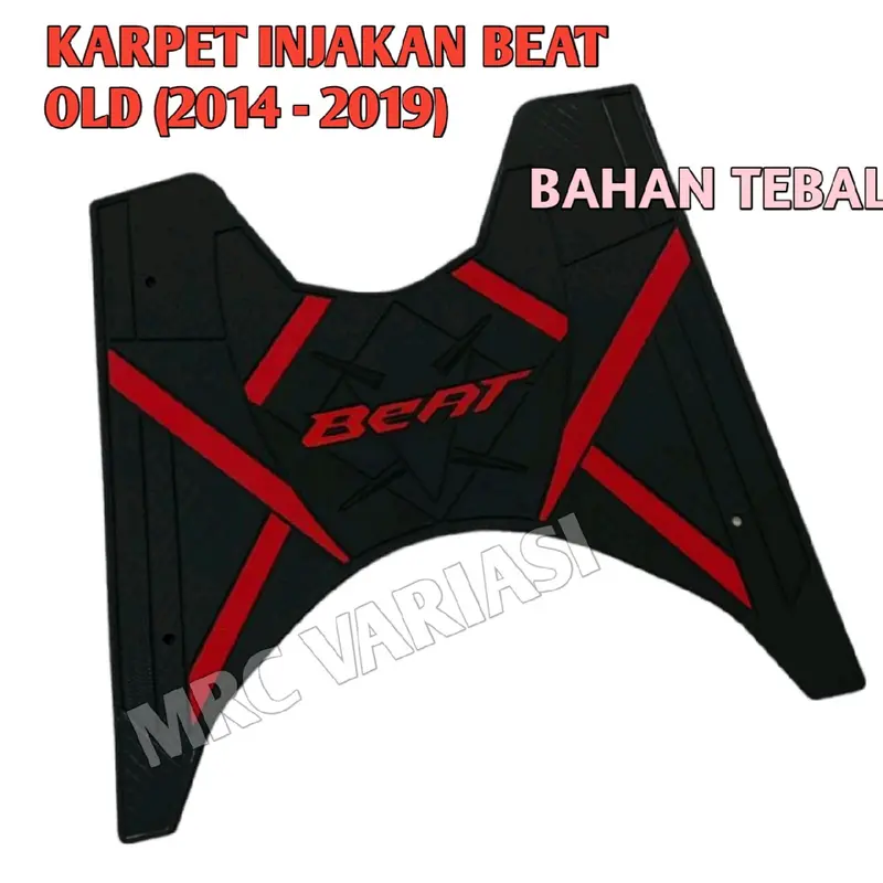 KARPET INJAKAN KAKI MOTOR BEATB ESP FI OLD 2014 - 2019 BAHAN TEBAL VARIASI AKSESORIS MOTOR 1