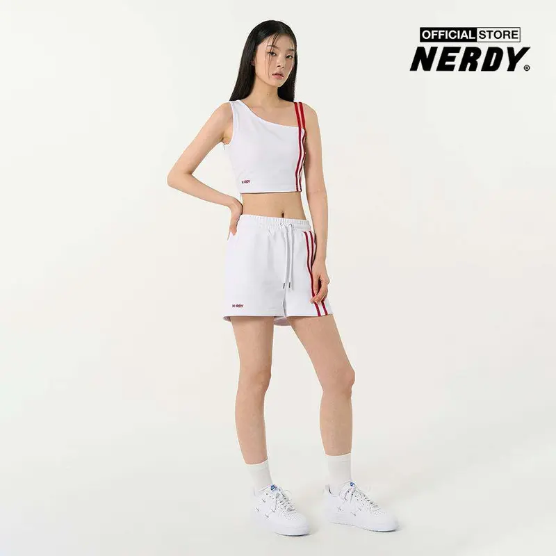 NERDY - Áo croptop nữ sát nách NY One Shoulder PNEU24SL08-00 3