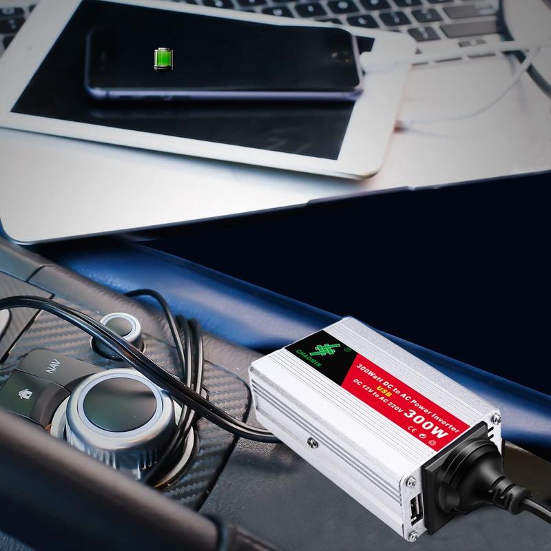 [BARU] 300W Car Power Inverter DC 12V to AC 220V Pure Sine Wave ...