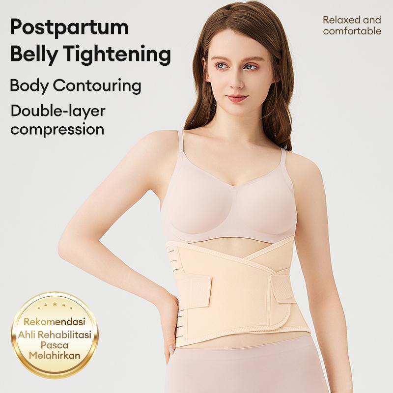 Korset Pasca Melahirkan Nano Bambu - Tidak Pengap & Bernapas - Mengurangi Nyeri Punggung & Mendukung Pemulihan Pasca Caesar/Normal