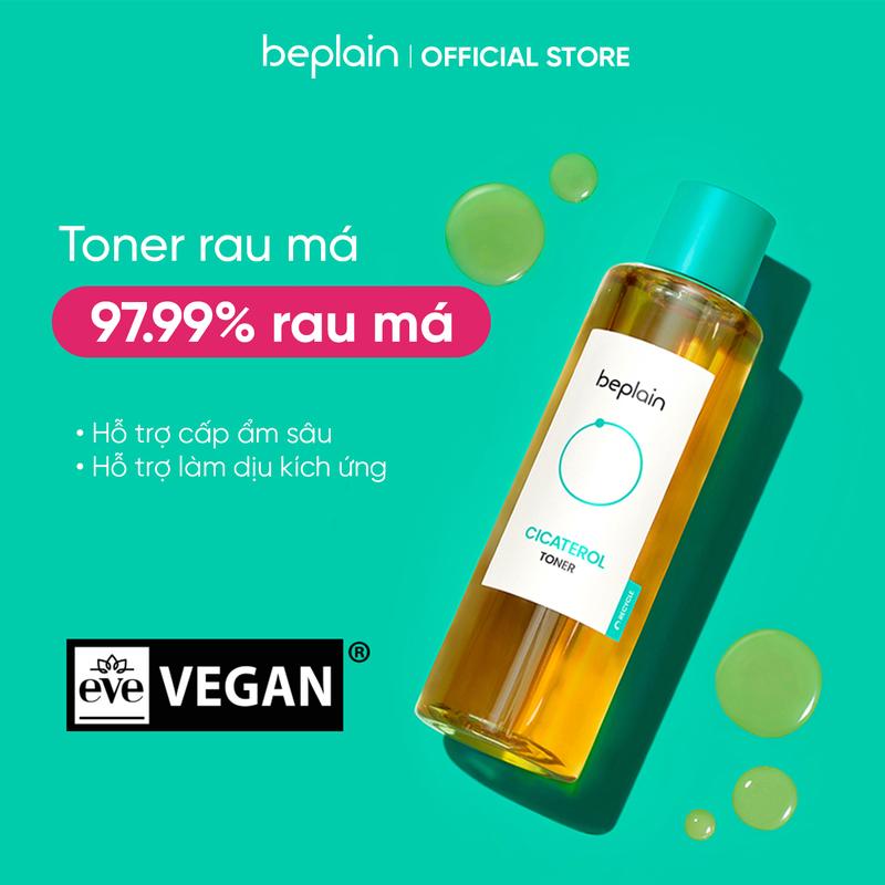 [LS][Tặng 1 Mask giấy Cicaful+ 1 Bông tẩy trang+ 1 Chì mày Horus bất kỳ] BEPLAIN Nước Cân Bằng Làm Dịu Da Cicaterol Toner 200ml 2