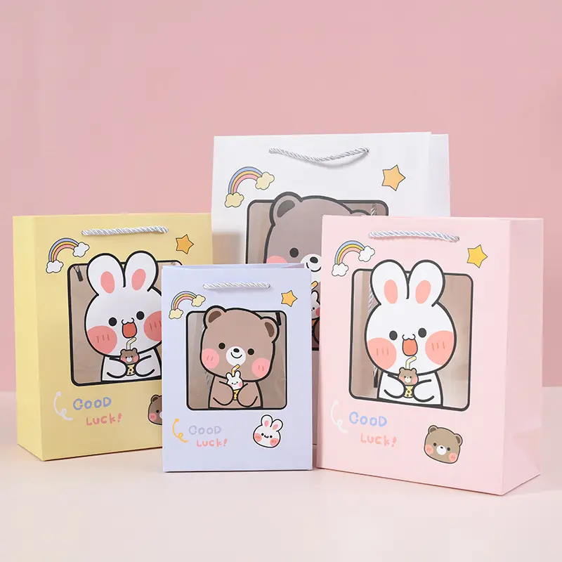 Paper Bag Good Luck | Goodie Bag | Tas Souvenir | Tas Ulang Tahun Transparan 0