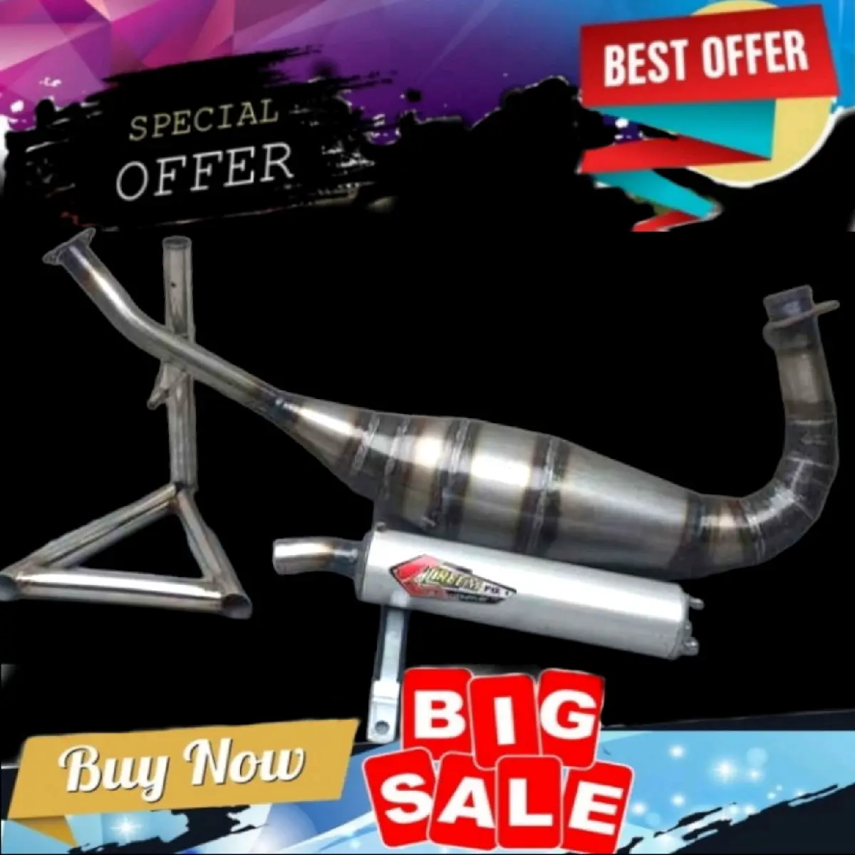 PROMO TERBESAR KNALPOT NINJA CRAMPIE RACING PNP NINJA 150R RR SS Garansi Pabrik Garansi Internasional