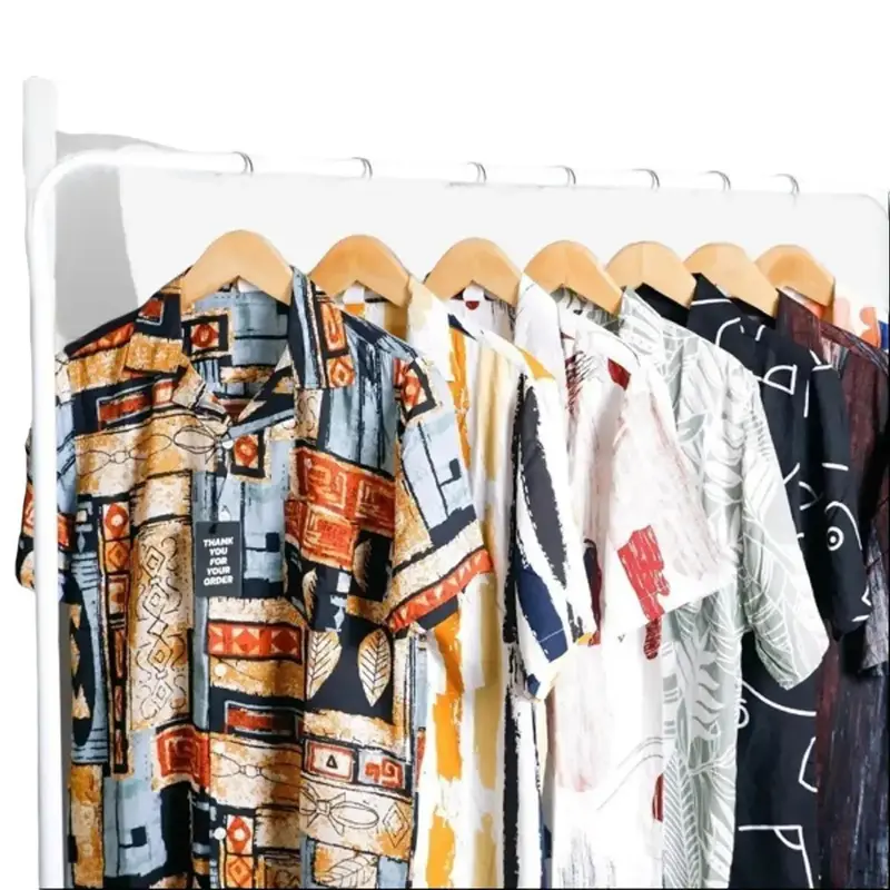 Kemeja Motif Rayon Pria Wanita Lengan Pendek Bahan Katun Rayon Premium Atasan Casual Distro Baju Surfing Pantai Cowok Santai Hem Dewasa Panjang standard z8 dapat dicuci dengan mesin wulu putih 1