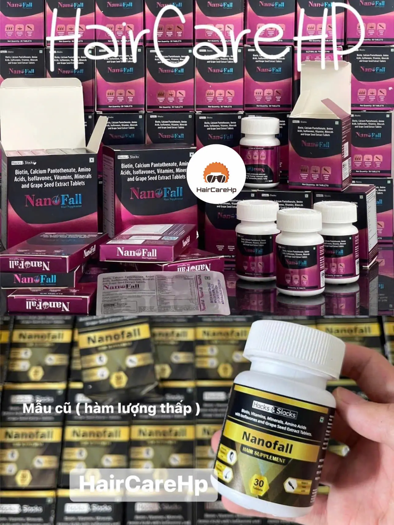 Nanofall Hair Supplement hỗ trợ nuôi dưỡng tóc , móng , da 30 viên