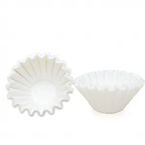 Paper Filter Wave Shape 155, White, 25 pcs/pack Glass Kertas