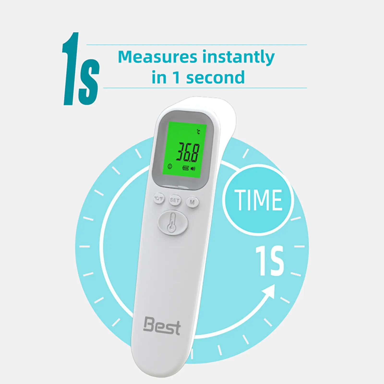 Best LCD Digital Infrared Thermometer No-Touch Forehead Thermometer