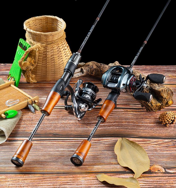  Bộ cần lure ul Chi11 câu cá suối cá mương ngọn cần ultra light máy đứng máy ngang Đi Câu Bắt Cá 