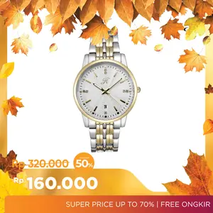 Jims Honey Jam Tangan Couple JT 6003 hrga satuan freebox Elegan Stainless Watches