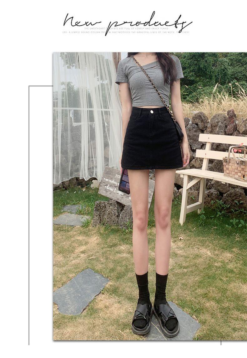 Product Introduction of Chân Váy Ngắn Denim, Chất Lượng Cao Cấp, Phong Cách Bodycon Gợi Cảm, Màu Xanh Dương Cổ Điển Thích Hợp Cho Mùa Xuân Và Mùa Hè, Co Giãn, Chân Váy Hình Chữ A Nhỏ 12