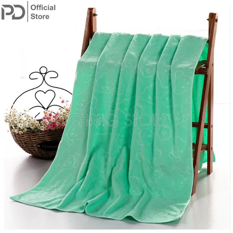 Khăn Tắm Xuất Nhật Hình Gấu Khổ Rộng Siêu Mềm Mịn( 70*140cm) Nhà Tắm Cotton 6