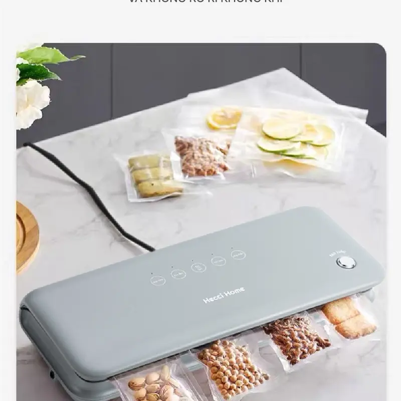 [KHÔNG KÉN TÚI] Máy Hút Chân Không Thực Phẩm Hecci Home HC3800 - Tích Hợp 2 Động Cơ Mạnh Mẽ (Hàng Mới) 7
