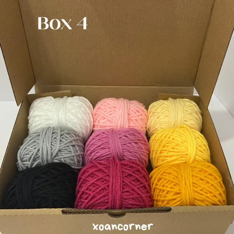 Box len mix màu 10-15gr | Hộp len chiết mix màu sẵn 5