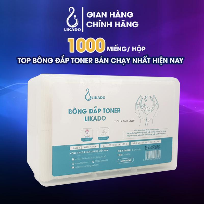 Bông đắp toner lotion mask Likado 1000 miếng Chăm Sóc Da Làm Đẹp Da