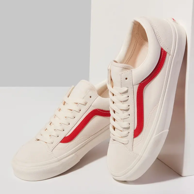 Vans - Giày Old Skool Style 36 Marshmallow Racing Red VN0A3DZ3OXS 4