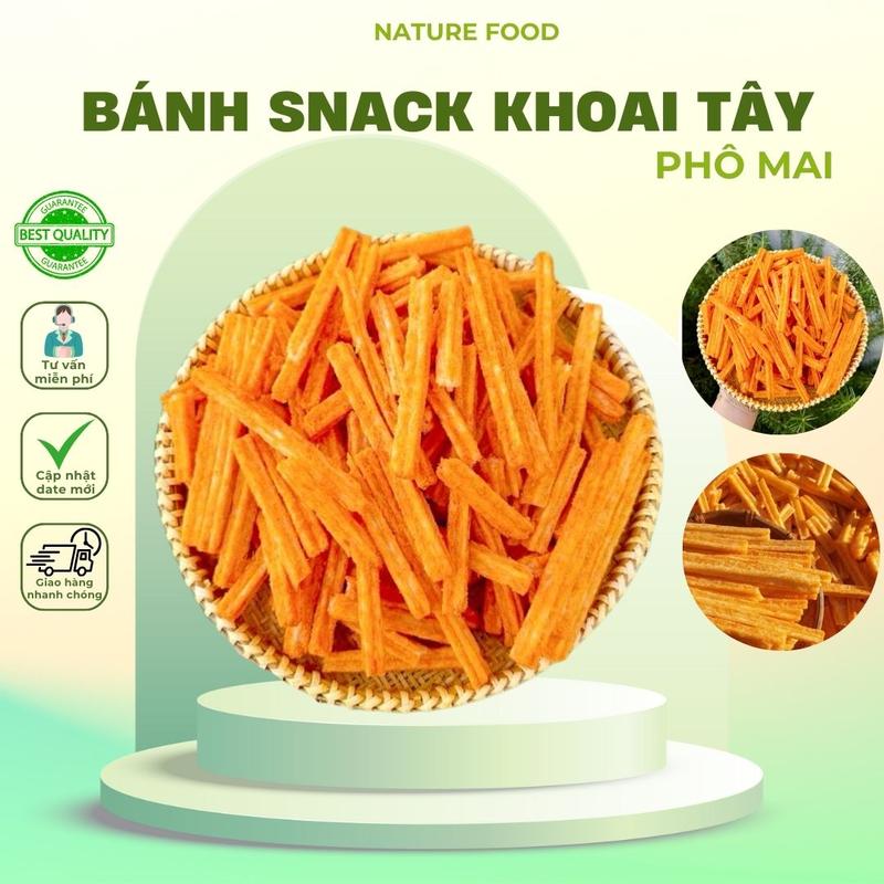 Bánh snack khoai tây phô mai que NATURE FOOD snack ăn vặt
