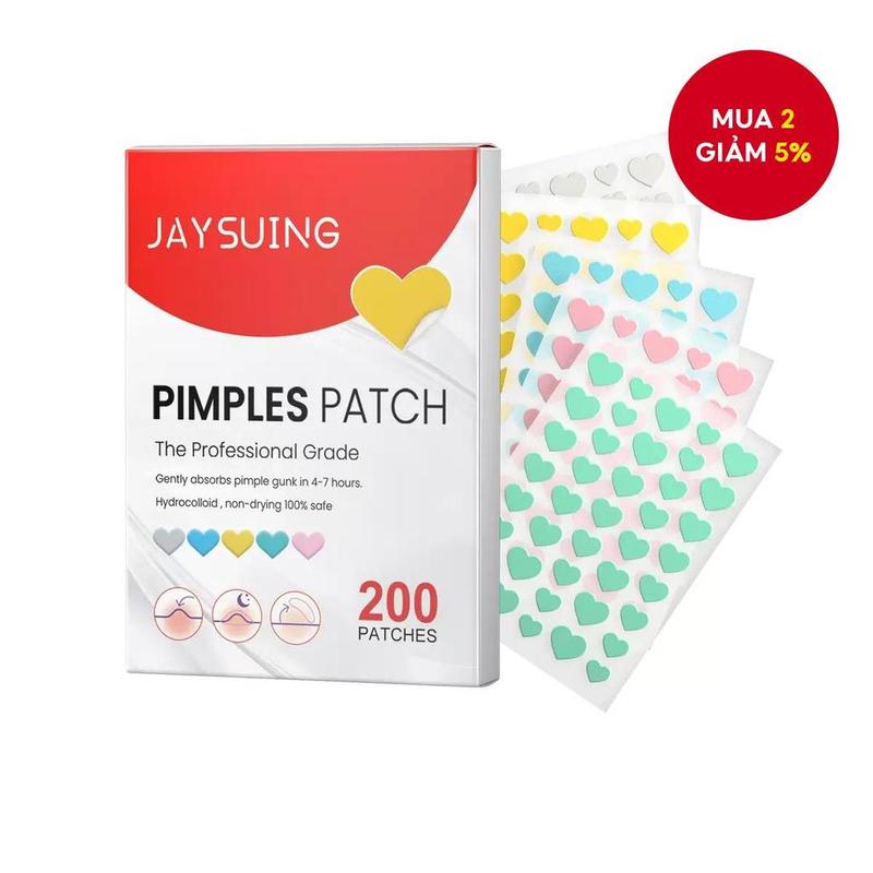 200 miếng dán mụn, 5 màu sắc, hình đám mây, dành cho mụn và mụn bọc, đẹp và…