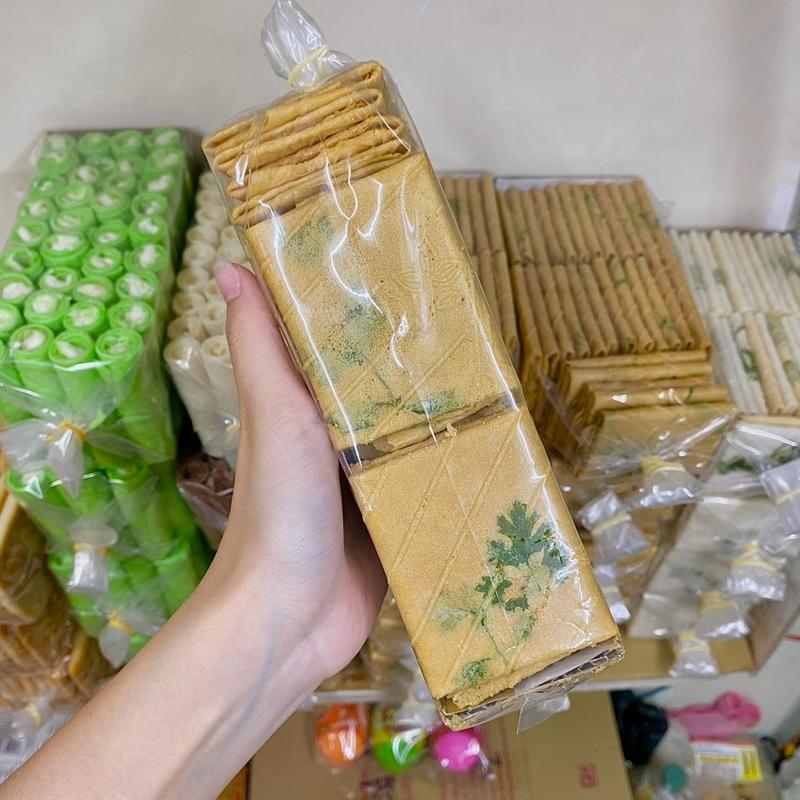  Bánh kẹp ngò nâu xuất khẩu nhân bơ đậu phộng - 500gr Snack Ăn Vặt 