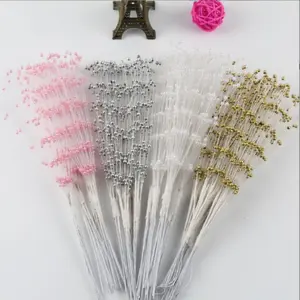 Perlengkapan Buket Manik Buatan Tangan | Aksesori Perhiasan DIY, Buket Pengantin & Dekorasi Pernikahan | Tali Mutiara untuk Dekorasi Rumah, Proyek Kerajinan