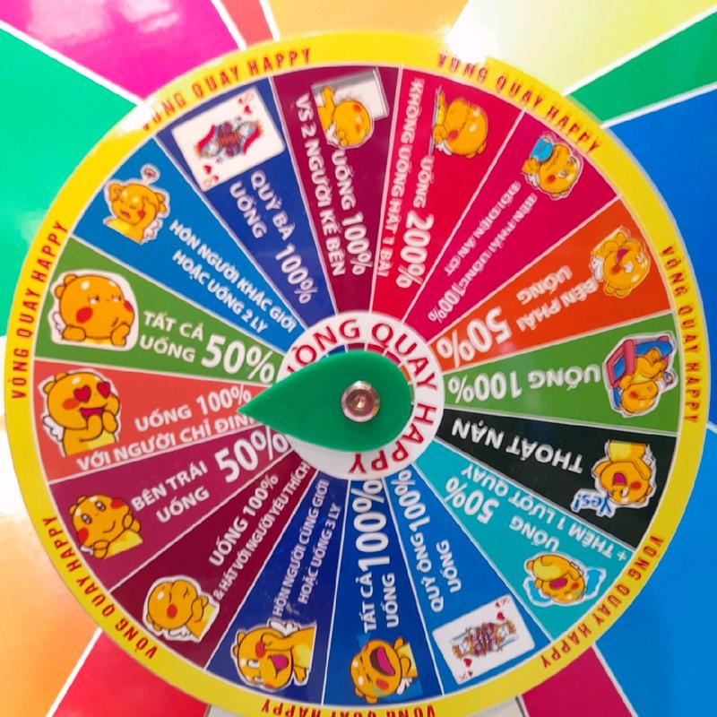 Vòng quay ( ăn nhậu khủng long 16 ô - Kt: 25cmx 6cm) Đồ Chơi Toy