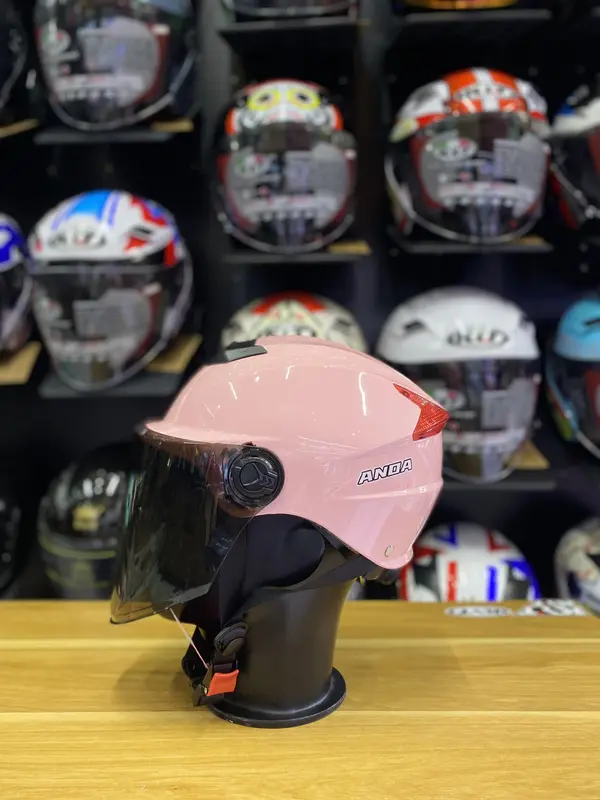 Mũ 1/2 đi phố ANDA  { Kiểu Dáng Giống YEMA } - Có Nút Tăng Chỉnh Size ( Free size 54cm _ 60cm ) - Tặng 13Tem KYT -  Helmet Nón Bảo Hiểm 7