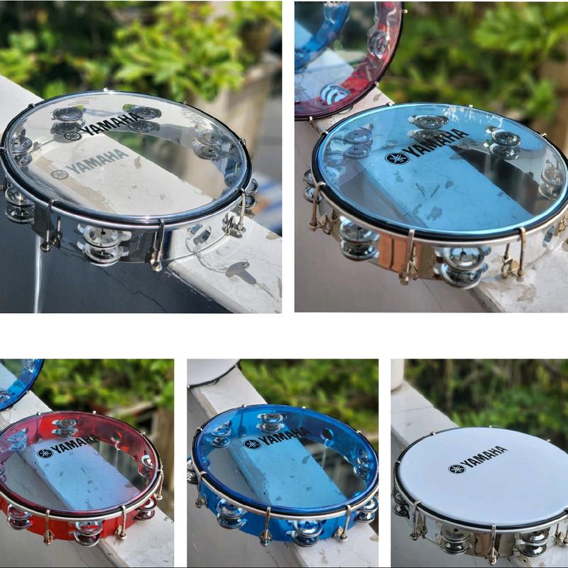 Trống gõ bo, lục lạc Tambourine Toys cao cấp nhiều màu (tặng móc khóa)