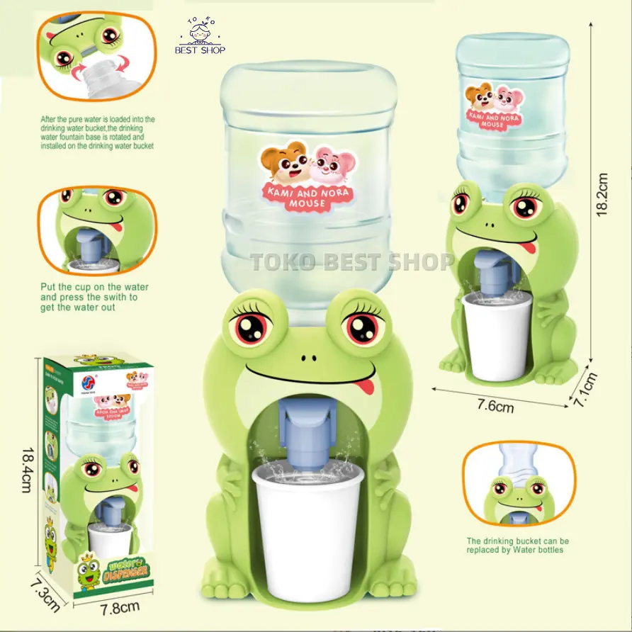 Mainan Anak Dispenser Air Galon Mini Portable Anak Air Minum Karakter Bebek Penguin Dispenser Anak/Mini Water Dispenser/Mainan Mesin Air