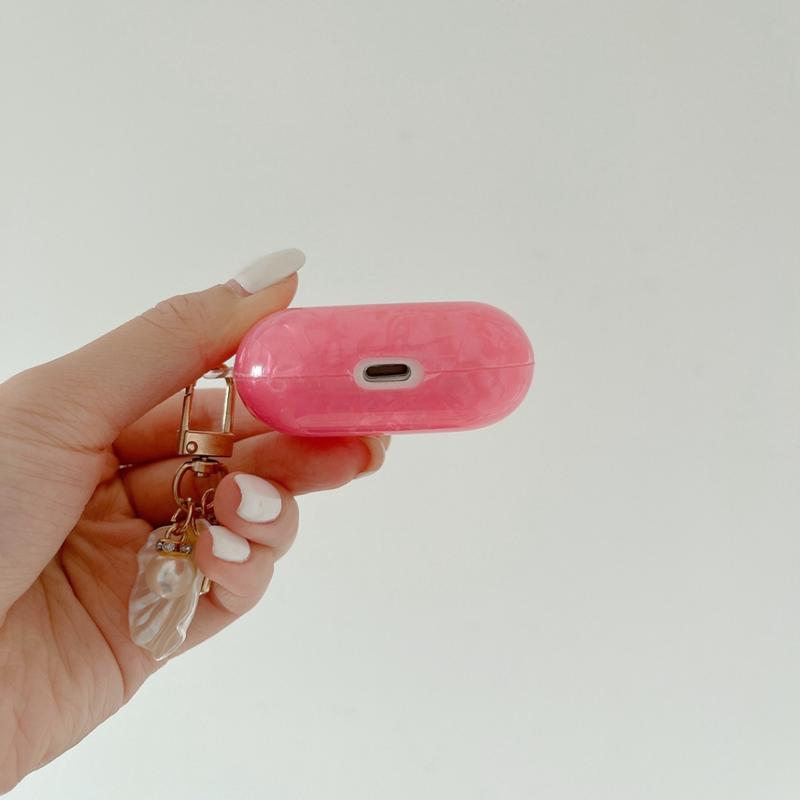 เคสสำหรับ airpods pro gen 2 1 2 pro 3 เปลี่ยนสี กลิตเตอร์ เปลือกในฝัน ฝาครอบ airpods หลากสี สีชมพู สีดำ 6