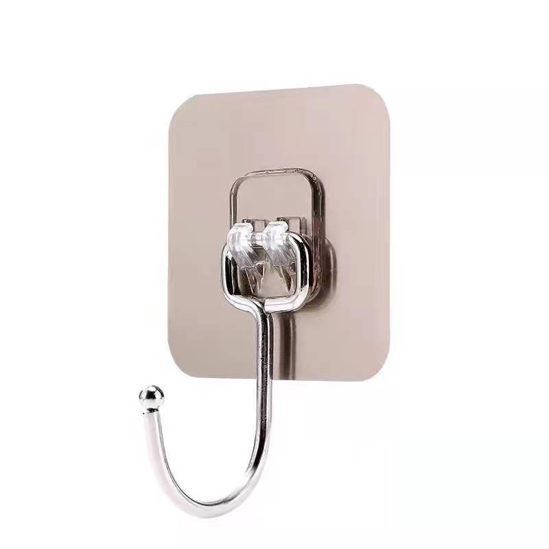 Móc Dính, Không Cần Đục Lỗ Móc, Chất Liệu Acrylic Và Thép Không Gỉ, Chịu Lực, Không Cần Vít, Thích Hợp Cho Ký Túc Xá, Đóng Tường, Trong Suốt, Móc Sau Cửa 8