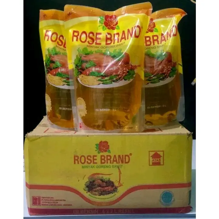 Minyak goreng Rose Brand 2L 1 karton (isi 6 pouch) Organik Rendah lemak Alami Oil