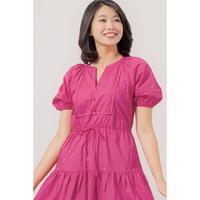 Gambar RIMINI - Dress Wanita Gaun Casual Wanita Puff Midi Ruffle Katun XS-3XL- Verena Dress 85622 Cantik Kancing Formal Karet dari RIMINI SEMARANG Kota Semarang 4 Tokopedia