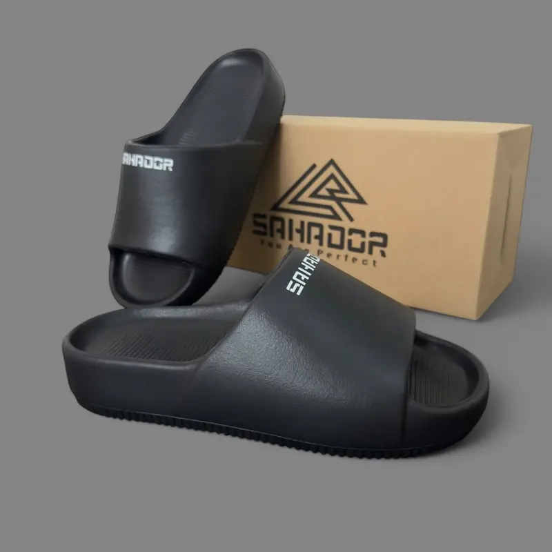 Dép quai ngang bánh mì nam nữ đúc nguyên khối SAHADOR đế cao 4cm siêu êm nhẹ chống trơn trượt DC07 2