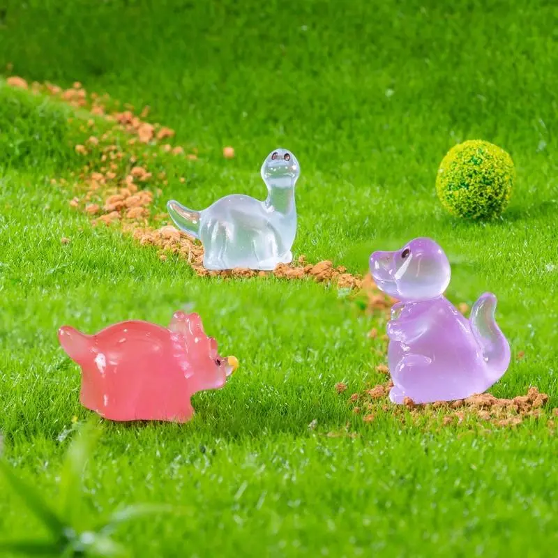 Cute Dinosaur Design Miniature Ornament, Micro Landscape Decoration, DIY Moss Garden Decoration, Fish & Aquatic Supplies 5