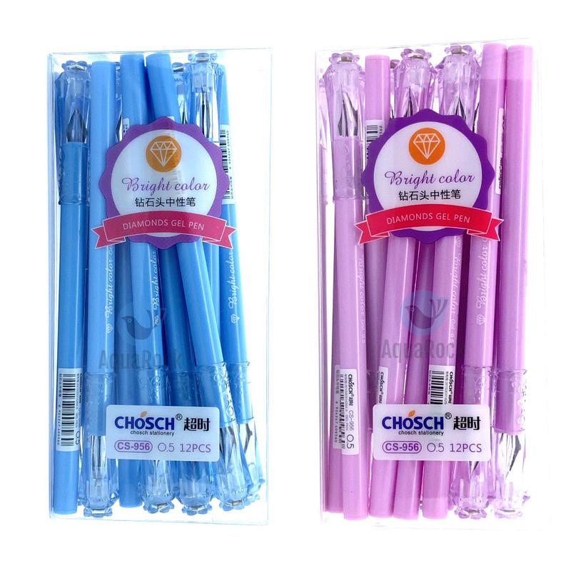 BÁN 1 HỘP 12 CÂY Bút viết gel nước Chosch CS-956 CS956 CS 956 nét 0.5mm