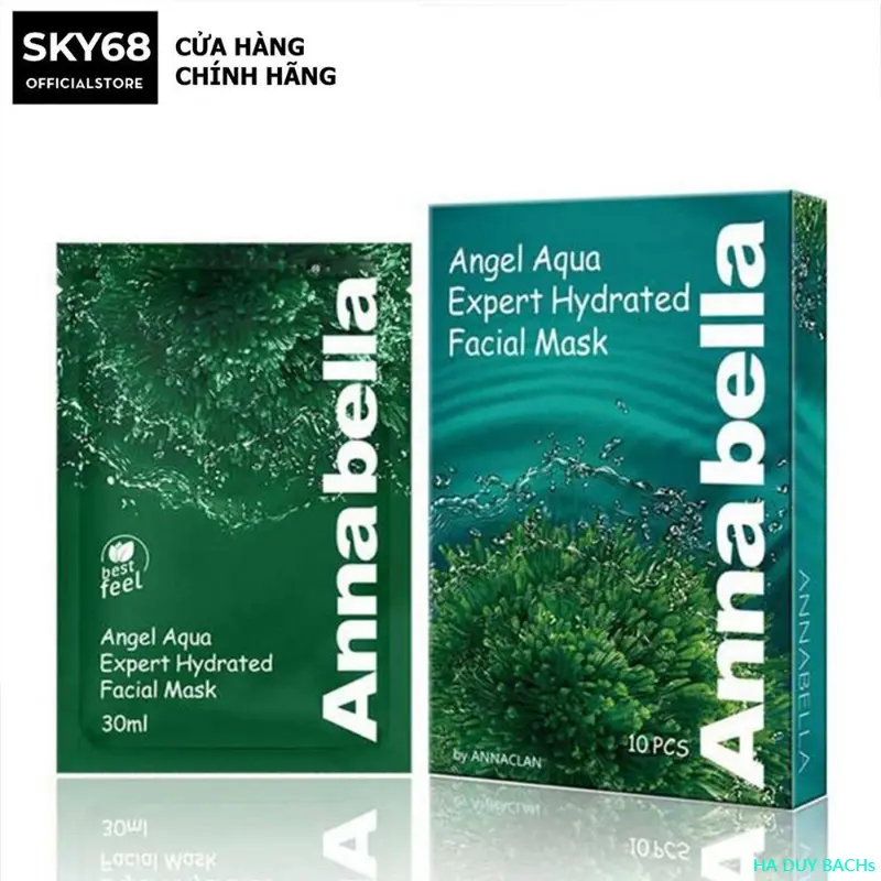 HA DUY BACHs Mặt nạ tảo biển Annabella Angel Aqua Expert Hydrated Facial Mask 30ml