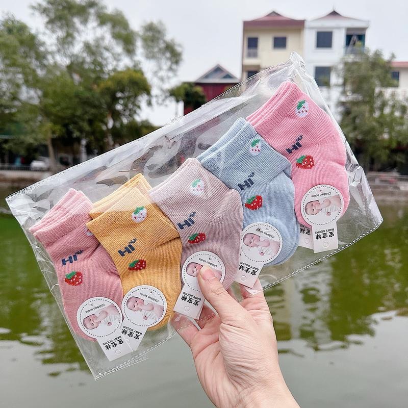 Set 10 đôi tất len mềm mịn cho bé sơ sinh- 3 tháng ( hình có thể thay đổi ạ) 5